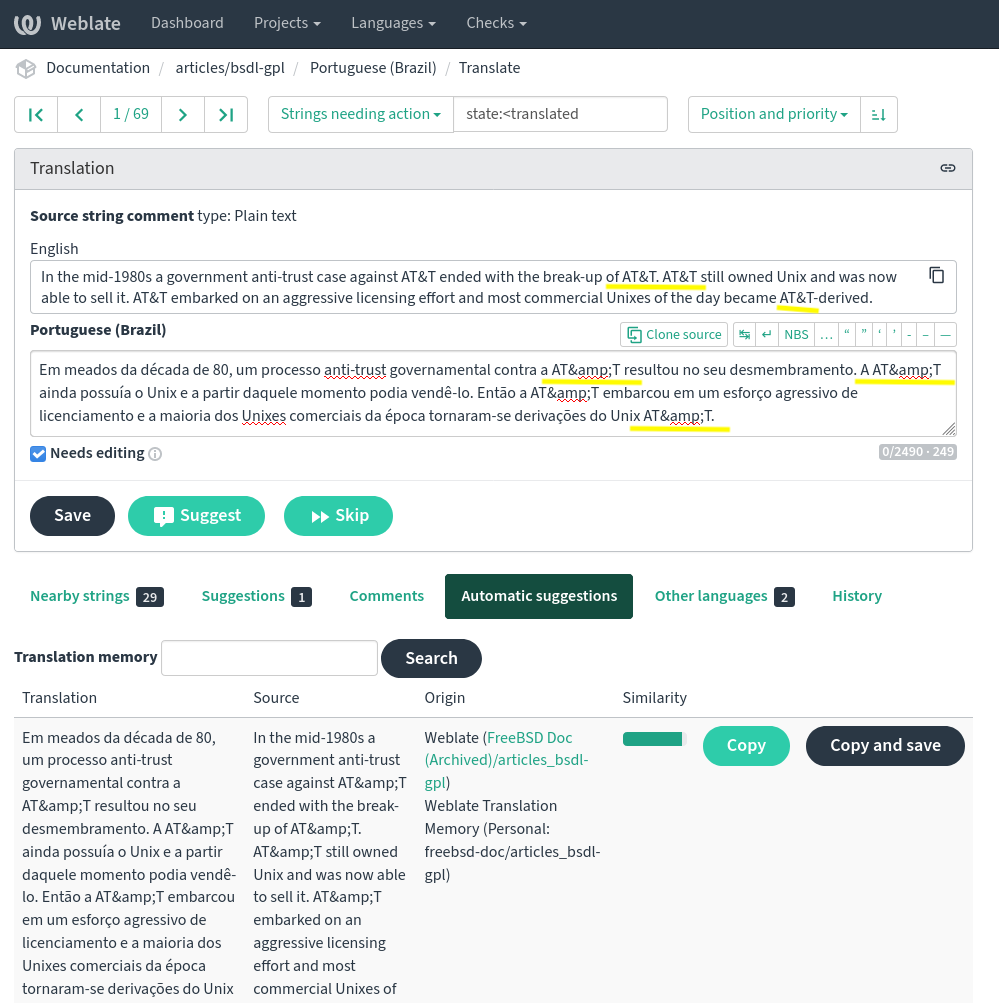 Weblate Automatic Suggestions 02