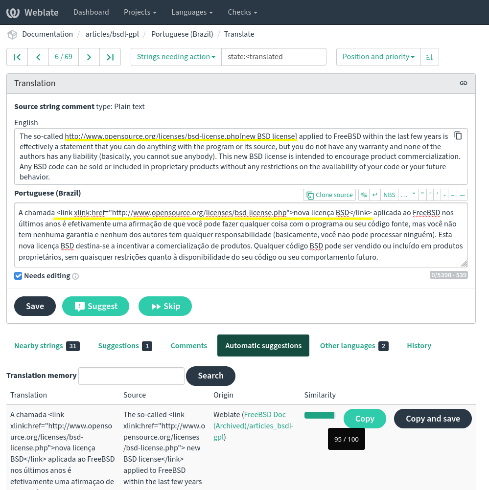 Weblate Automatic Suggestions 03