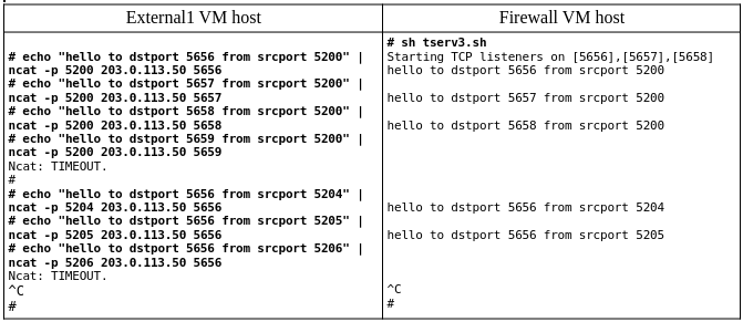 Manually Testing Common Ports in Both Directions