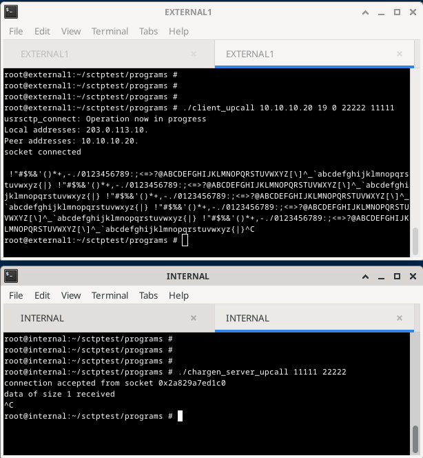 .SCTP Traffic Encapsulated in UDP Datagrams